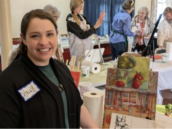 An Acrylic Painting Workshop with Holly Coble was held on March 15