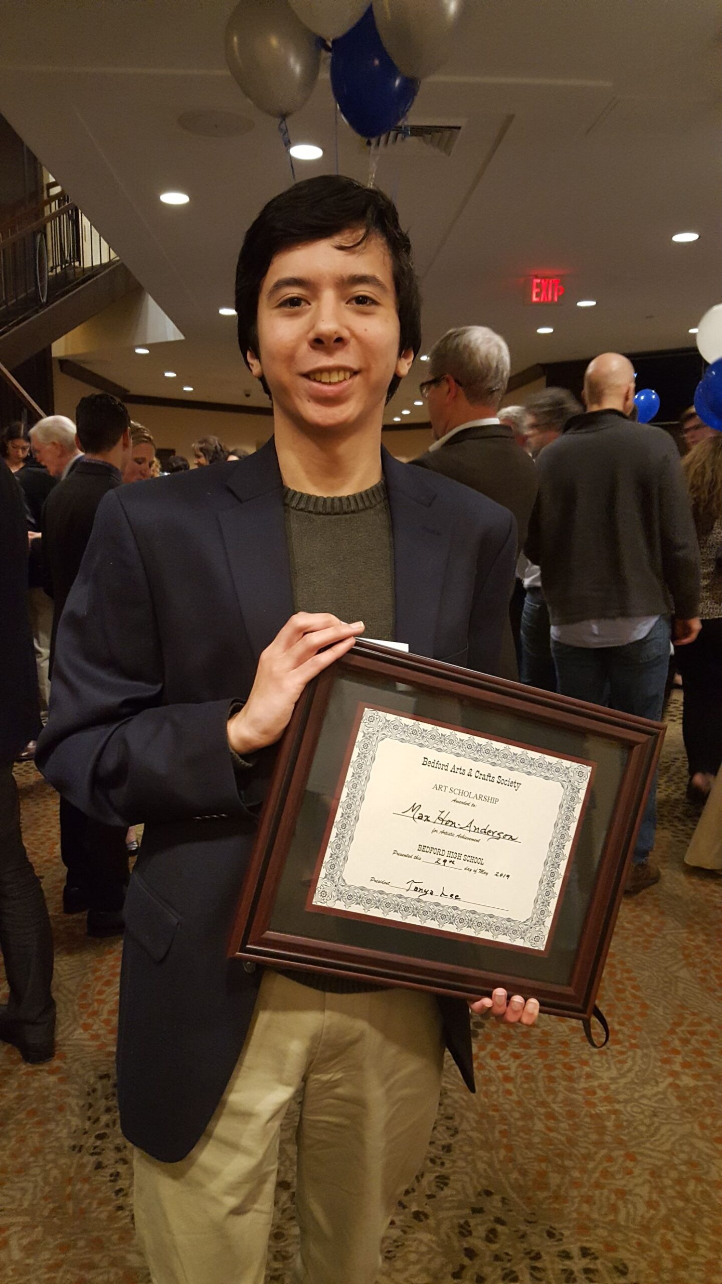 2019 Scholarship Recipient: Max Hon-Anderson