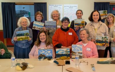 2024-2025 Programs Wrap-Up: Felted Seascape and the Cyanotype Process